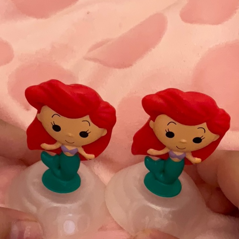 Two cute Ariel action figure